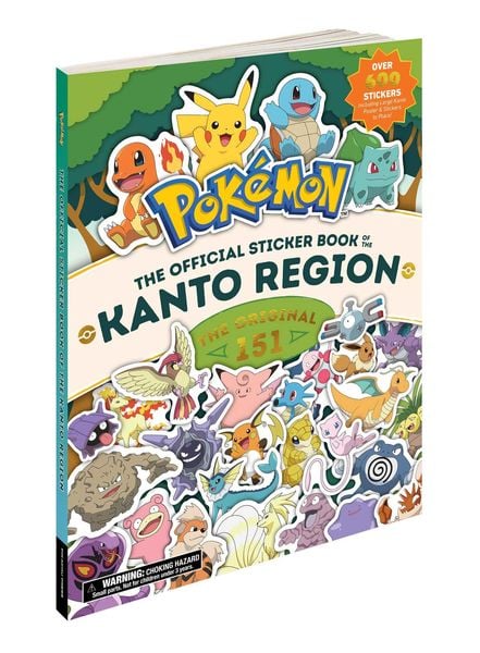 Produktbild: Pok&eacute;mon the Official Sticker Book of the Kanto Region