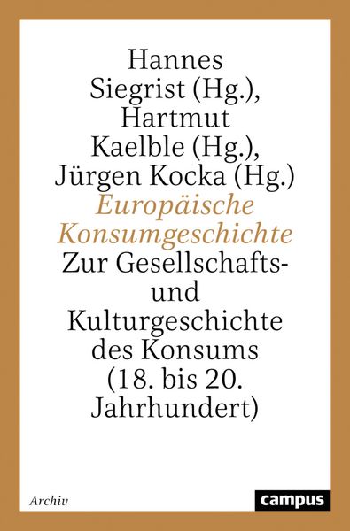 Produktbild: Europ&auml;ische Konsumgeschichte
