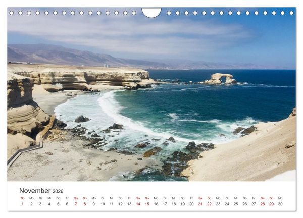 Produktbild: Chile - Ein unbekanntes Paradies. (Wandkalender 2026 DIN A4 quer), CALVENDO Monatskalender