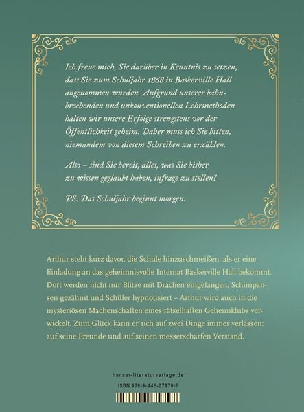 Produktbild: Baskerville Hall - Das geheimnisvolle Internat der besonderen Talente