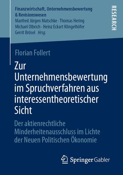 Produktbild: Zur Unternehmensbewertung im Spruchverfahren aus interessentheoretischer Sicht