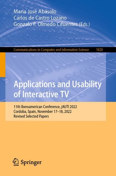 Produktbild: Applications and Usability of Interactive TV