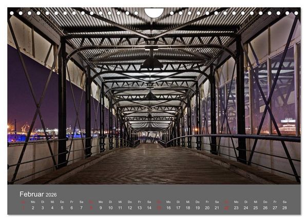Produktbild: Nightwalk - Hamburg (Wandkalender 2026 DIN A4 quer), CALVENDO Monatskalender