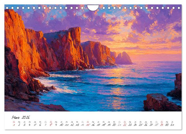 Produktbild: Sylt - Acrylmalerei von der Nordsee-Insel (Wandkalender 2026 DIN A4 quer), CALVENDO Monatskalender