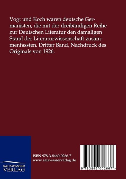 Produktbild: Geschichte der Deutschen Literatur