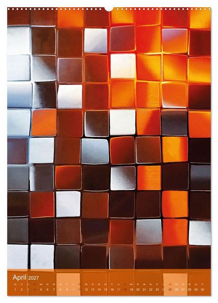 Produktbild: MOSAIK-VISIONEN (hochwertiger Premium Wandkalender 2027 DIN A2 hoch), Kunstdruck in Hochglanz