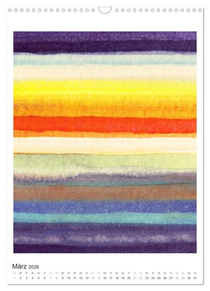 Produktbild: Ein leuchtendes Jahr: Abstrakte Kunst von Inga Pint (Wandkalender 2026 DIN A3 hoch), CALVENDO Monatskalender