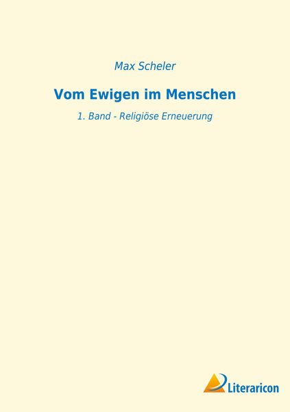 Produktbild: Vom Ewigen im Menschen