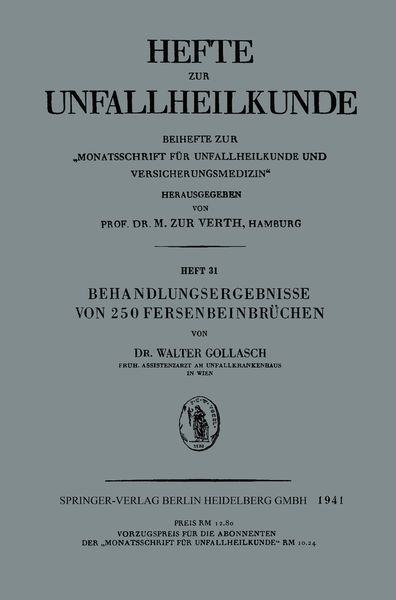 Produktbild: Behandlungsergebnisse von 250 Fersenbeinbr&uuml;chen