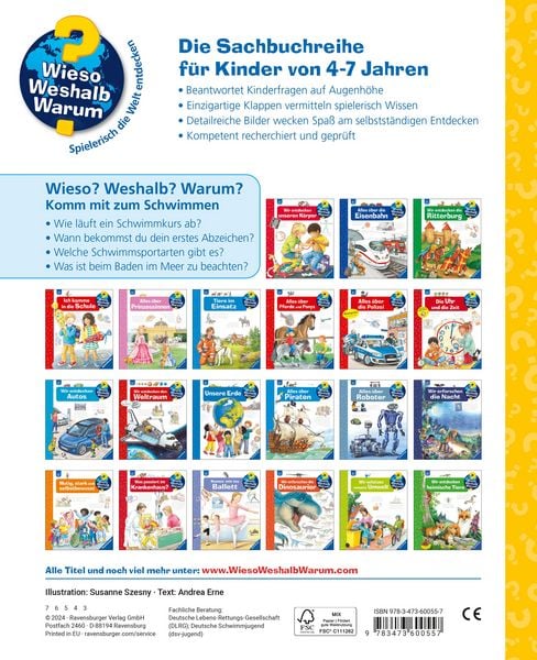 Produktbild: Wieso? Weshalb? Warum? Band 26 - Komm mit zum Schwimmen