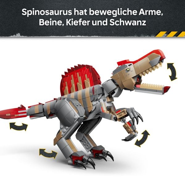 Produktbild: LEGO Jurassic World 77982 Flucht des Spinosaurus, Spielzeug-Dino f&uuml;r Kinder ab 9 Jahren