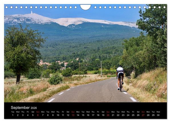 Produktbild: Mont Ventoux by race bike (Wall Calendar 2026 DIN A4 landscape), CALVENDO 12 Month Wall Calendar