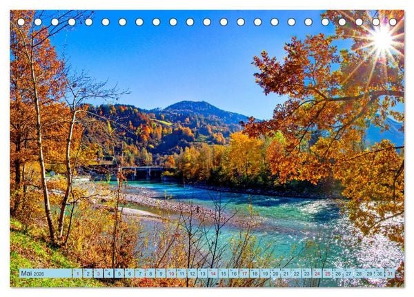 Produktbild: Es flie&szlig;t die Salzach (Tischkalender 2026 DIN A5 quer), CALVENDO Monatskalender