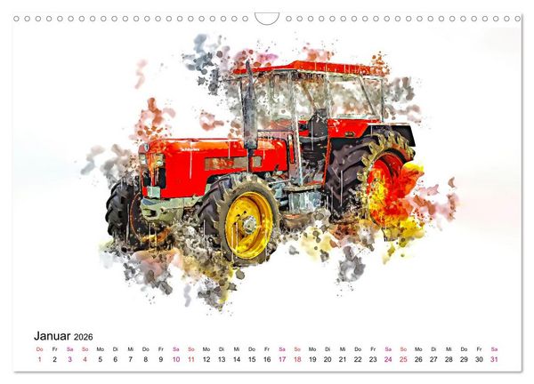 Produktbild: Traktoren Oldtimer Legenden (Wandkalender 2026 DIN A3 quer), CALVENDO Monatskalender