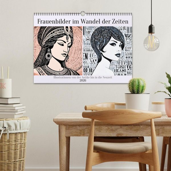 Produktbild: Frauenbilder im Wandel der Zeiten (Wandkalender 2026 DIN A3 quer), CALVENDO Monatskalender
