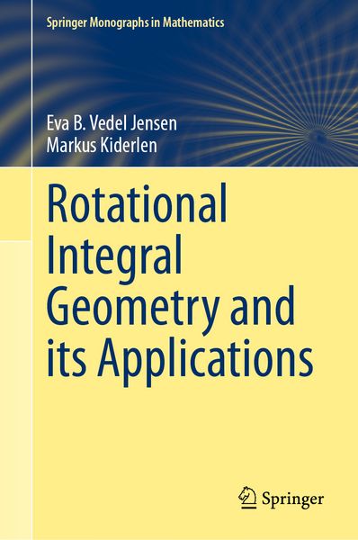Produktbild: Rotational Integral Geometry and its Applications