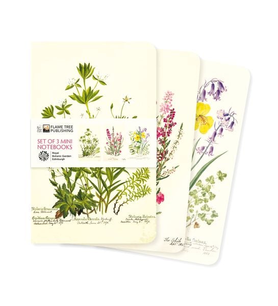 Produktbild: Dreier Set Mini-Notizb&uuml;cher: Royal Botanic Garden Edinburgh