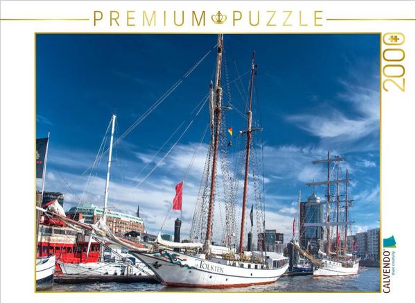 Produktbild: CALVENDO Puzzle Der Niederhafen vor der Kehrwiederspitze | 2000 Teile Lege-Gr&ouml;&szlig;e 90x67cm Foto-Puzzle f&uuml;r gl&uuml;ckliche Stunden