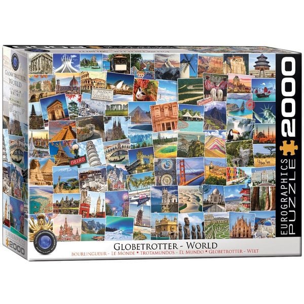 Produktbild: Puzzle 2000 Teile - Globetrotter World