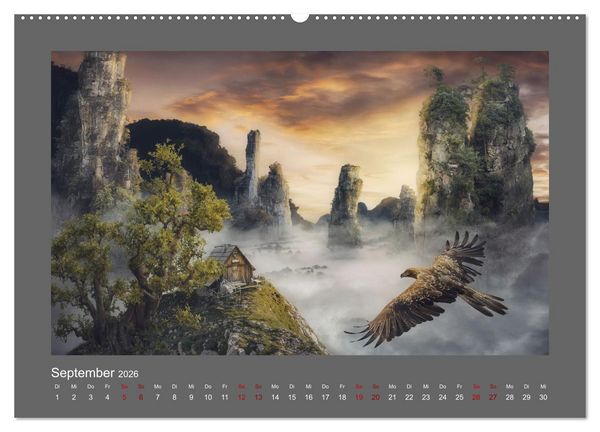Produktbild: Vom Zauber der Einsamkeit (hochwertiger Premium Wandkalender 2026 DIN A2 quer), Kunstdruck in Hochglanz