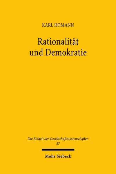 Produktbild: Rationalit&auml;t und Demokratie