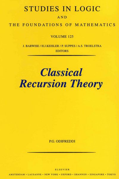 Produktbild: Classical Recursion Theory