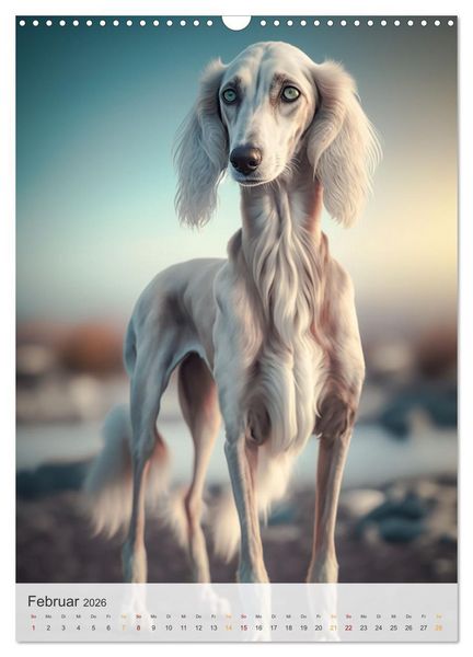 Produktbild: Persischer Windhund (Wandkalender 2026 DIN A3 hoch), CALVENDO Monatskalender