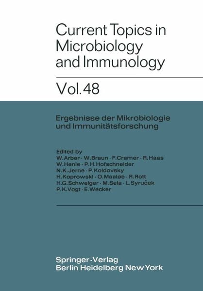 Produktbild: Current Topics in Microbiology and Immunology / Ergebnisse der Mikrobiologie und Immunit&auml;tsforschung
