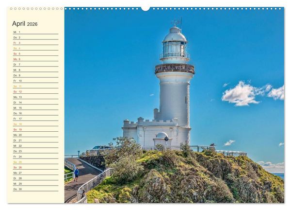 Produktbild: Leuchtt&uuml;rme - maritime Wegweiser weltweit (Wandkalender 2026 DIN A2 quer), CALVENDO Monatskalender