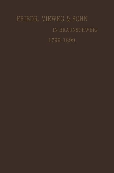 Produktbild: Verlagskatalog von Friedr. Vieweg & Sohn in Braunschweig