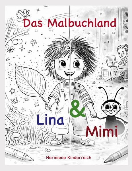 Ich bin ein Malbuch Lina & Mimi, Taschenbuch von Hermiene Kinderreich, BoD – Books on Demand, 9783695759583