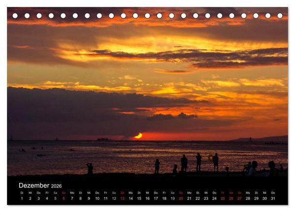 Produktbild: Colors of HAWAII (Tischkalender 2026 DIN A5 quer), CALVENDO Monatskalender