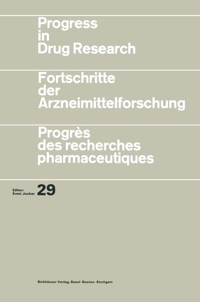 Produktbild: Progress in Drug Research