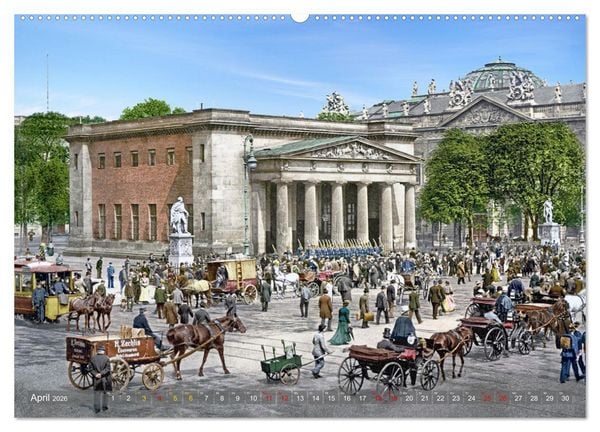 Produktbild: Berlin zur Kaiserzeit &ndash; Fotos neu restauriert und detailkoloriert (Wandkalender 2026 DIN A2 quer), CALVENDO Monatskalender