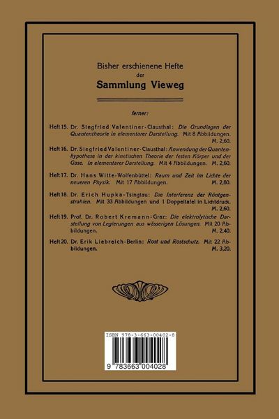 Produktbild: Anwendungen der Quantenhypothese in der kinetischen Theorie der festen K&ouml;per und der Gase