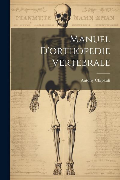 Produktbild: Manuel D'orthopedie Vertebrale
