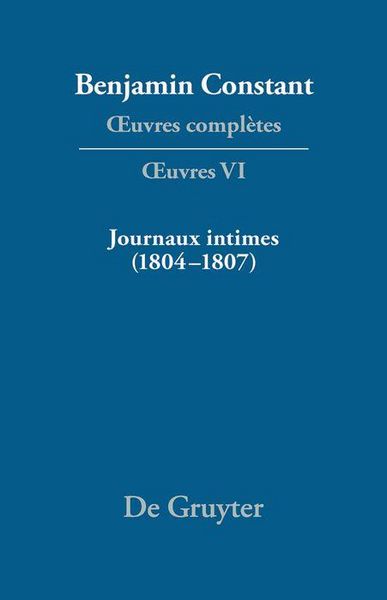 Produktbild: Journaux intimes (1804-1807) suivis de Affaire de mon p&egrave;re (1811)
