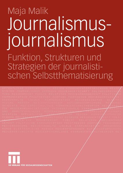 Produktbild: Journalismusjournalismus