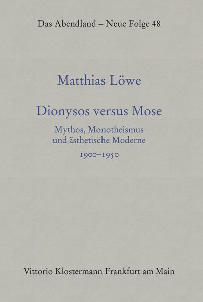 Produktbild: Dionysos versus Mose