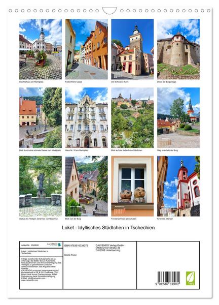 Produktbild: Loket - Idyllisches St&auml;dtchen in Tschechien (Wandkalender 2026 DIN A3 hoch), CALVENDO Monatskalender