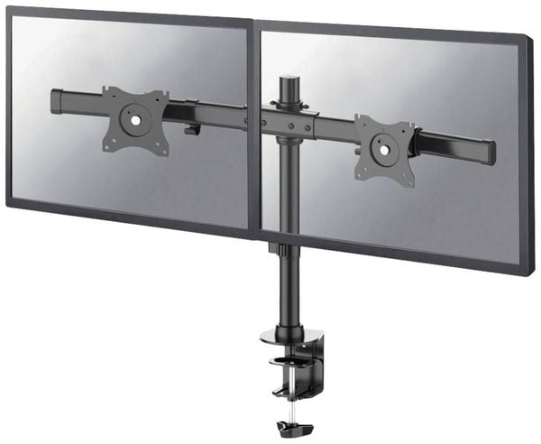 Neomounts FPMA-DCB100DBLACK 2fach Monitor-Tischhalterung 25,4 cm (10') - 68,6 cm (27') Schwenkbar, Rotierbar, Neigbar Sc