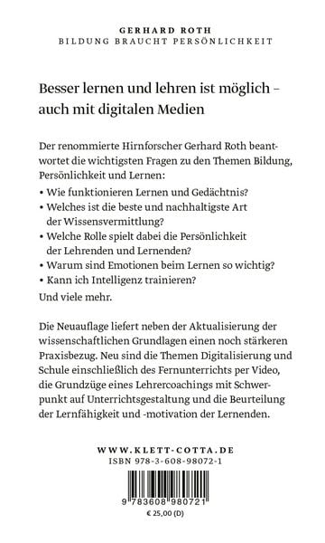 Produktbild: Bildung braucht Pers&ouml;nlichkeit
