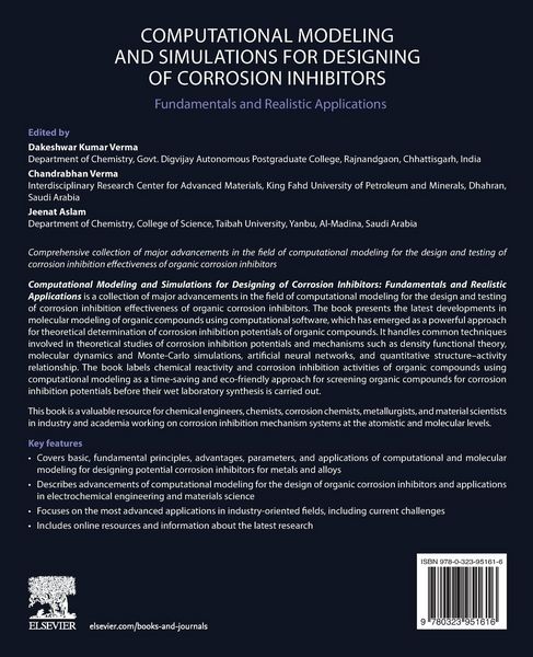 Produktbild: Computational Modelling and Simulations for Designing of Corrosion Inhibitors
