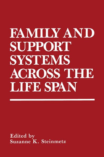 Produktbild: Family and Support Systems across the Life Span
