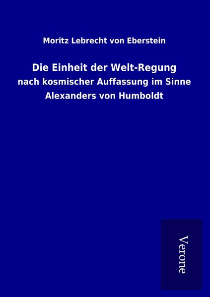 Produktbild: Die Einheit der Welt-Regung