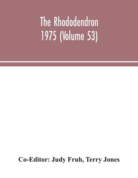 Produktbild: The Rhododendron 1975 (Volume 53)