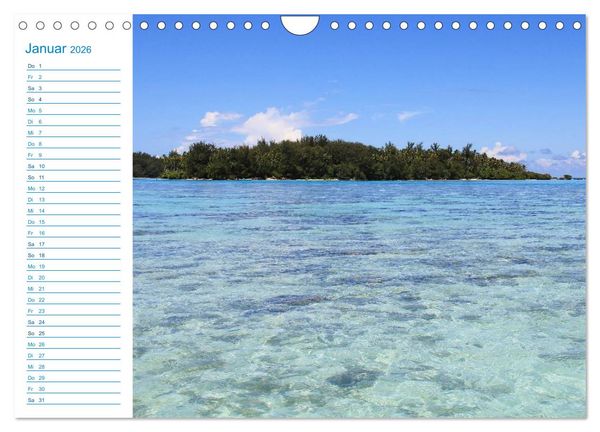 Produktbild: Franz&ouml;sisch-Polynesien - Trauminseln im S&uuml;dpazifik (Wandkalender 2026 DIN A4 quer), CALVENDO Monatskalender