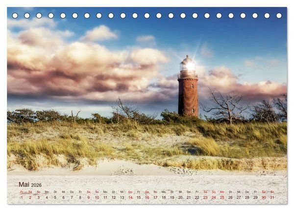 Produktbild: Moin Moin Sch&ouml;ne Stunden am Ostseestrand (Tischkalender 2026 DIN A5 quer), CALVENDO Monatskalender