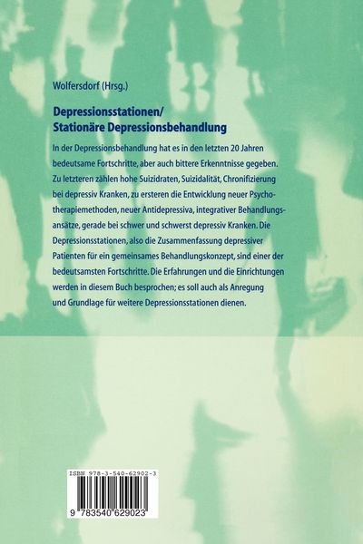 Produktbild: Depressionsstationen/Station&auml;re Depressionsbehandlung