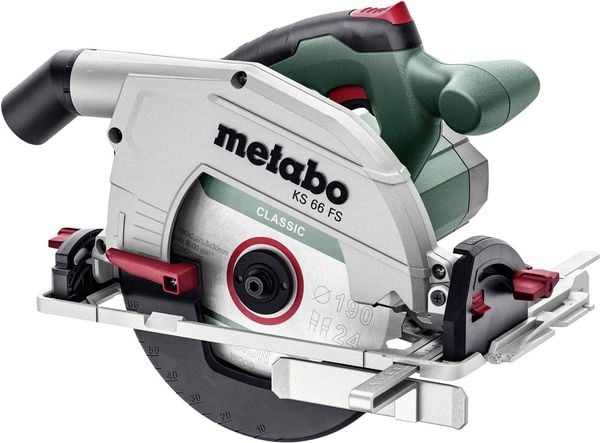 Metabo KS 66 FS Handkreissäge Schnitttiefe max. (90°) 66mm 1500W